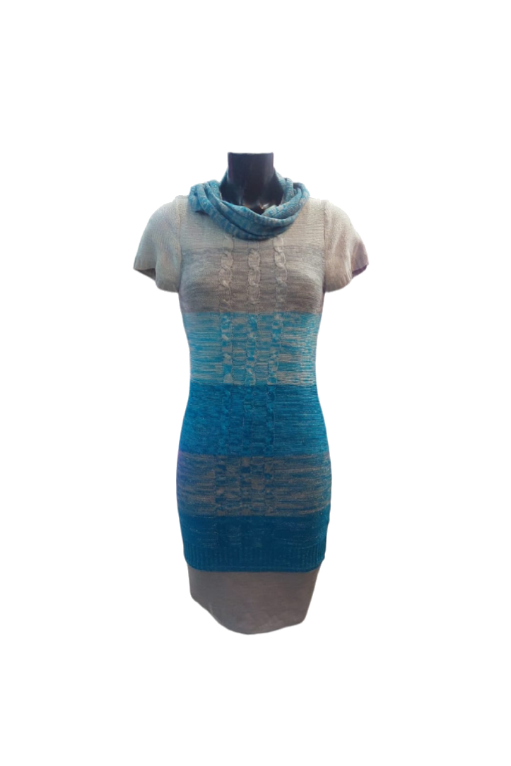 Vestido lana hilo listado