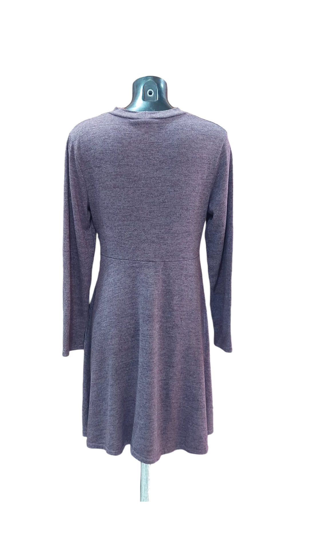 Vestido lana Malva