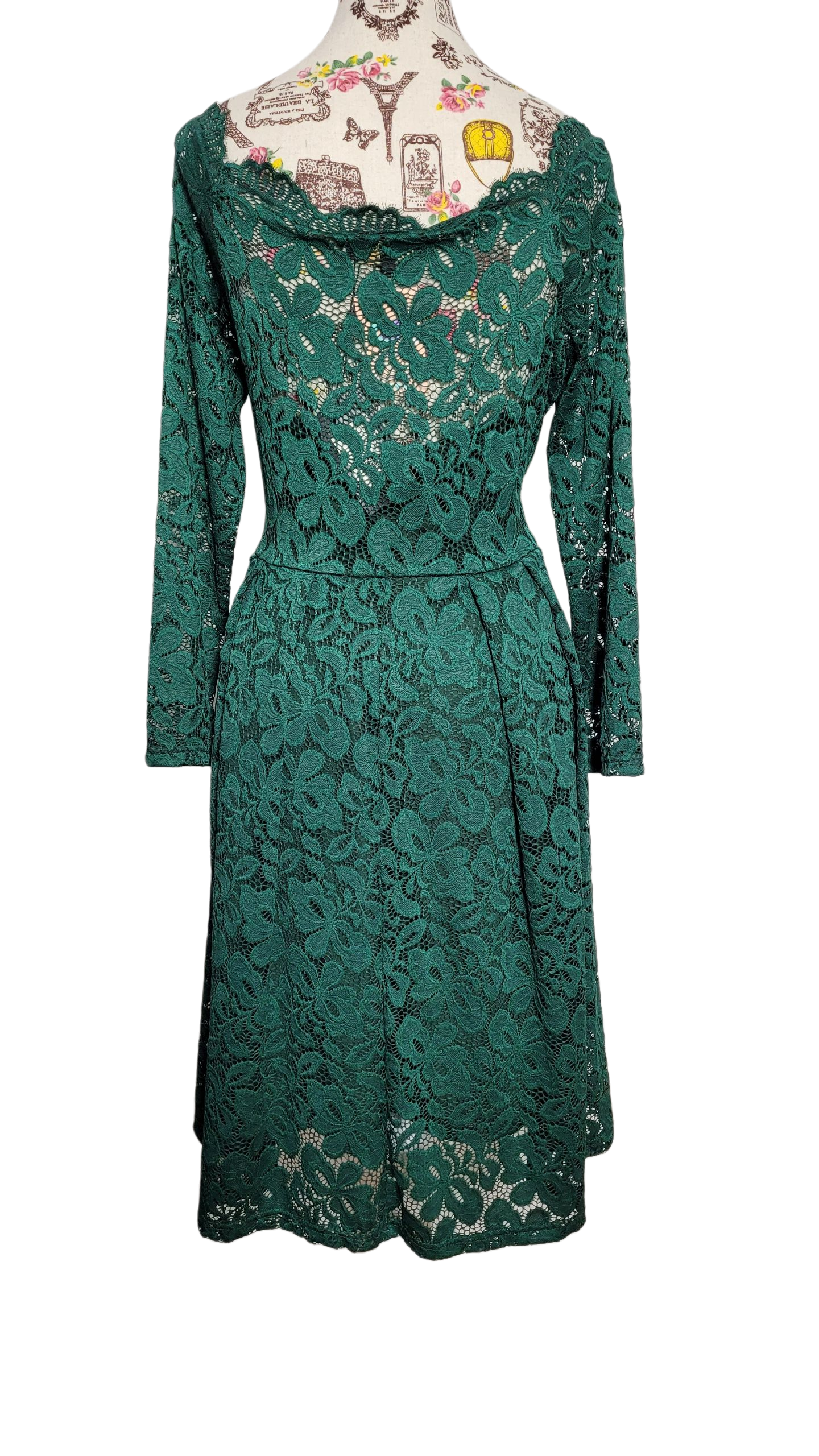 Vestido Encaje Esmeralda