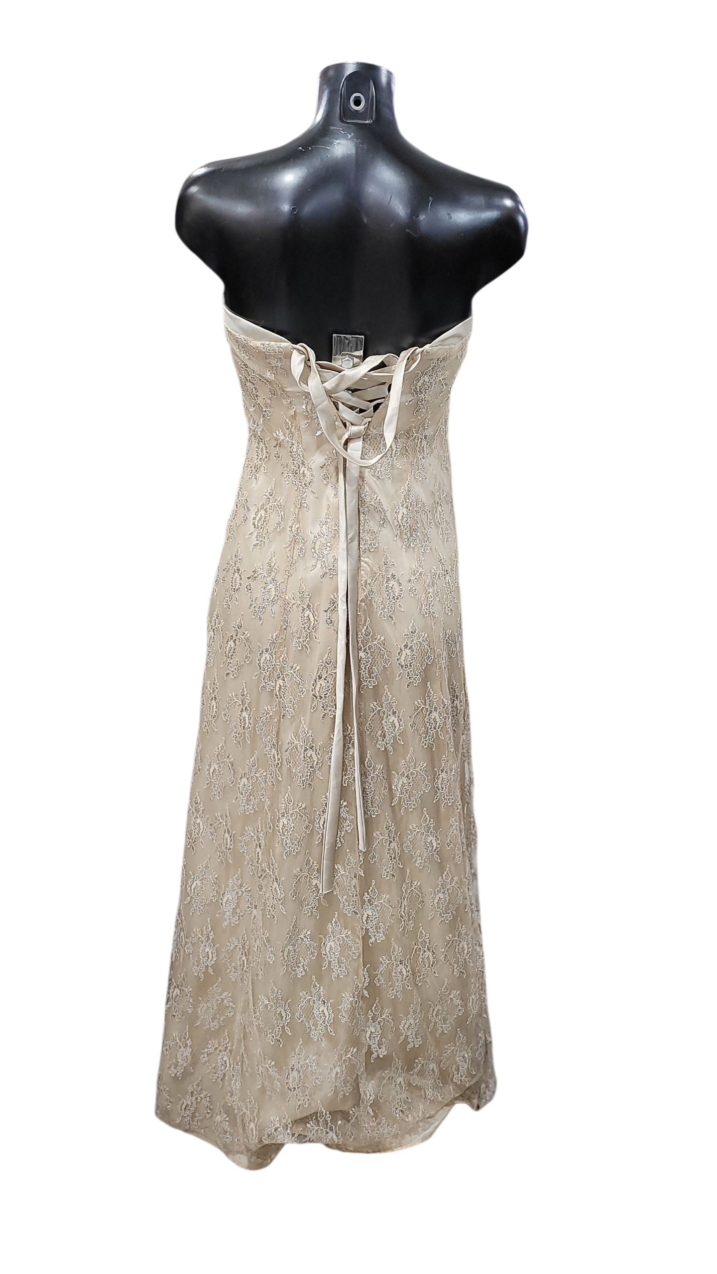 Vestido Strapless Dore