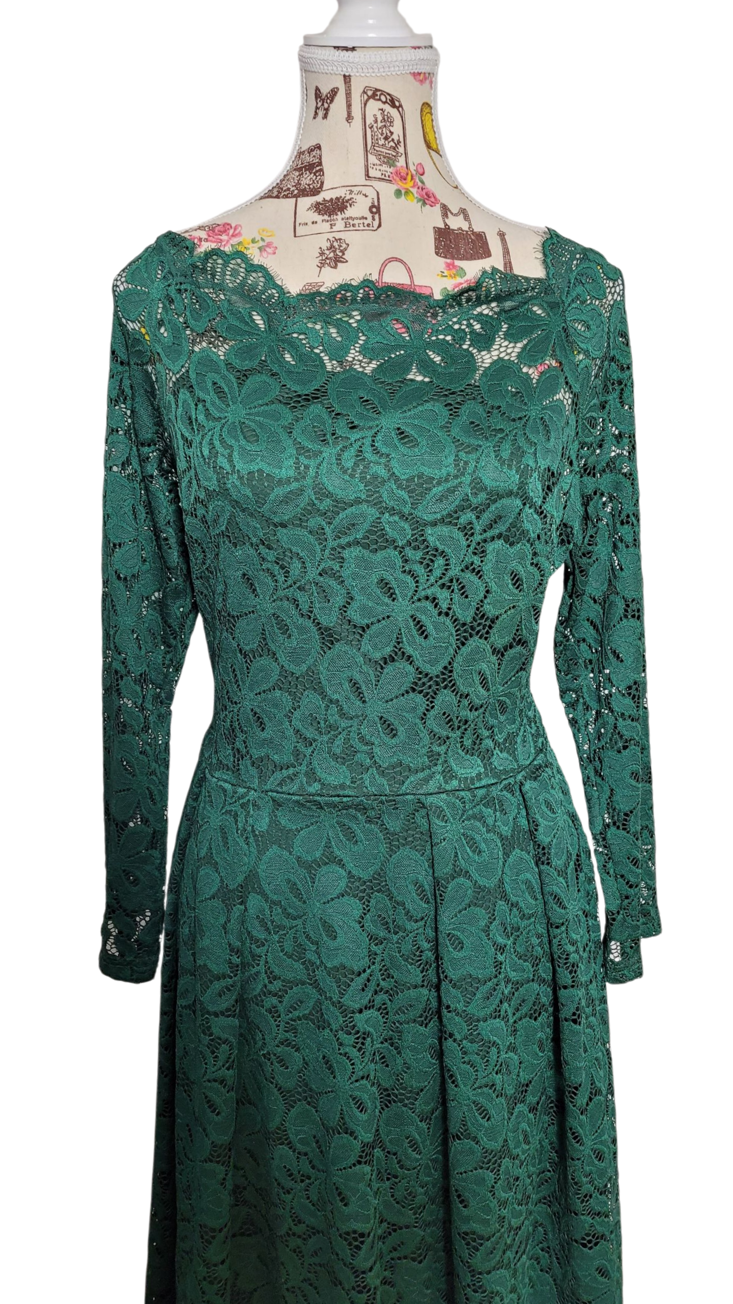 Vestido Encaje Esmeralda