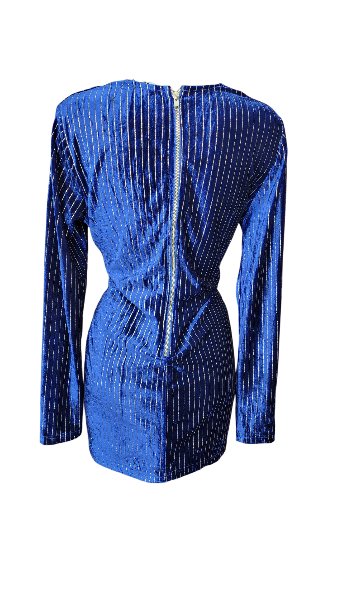 Vestido Azul Brillos