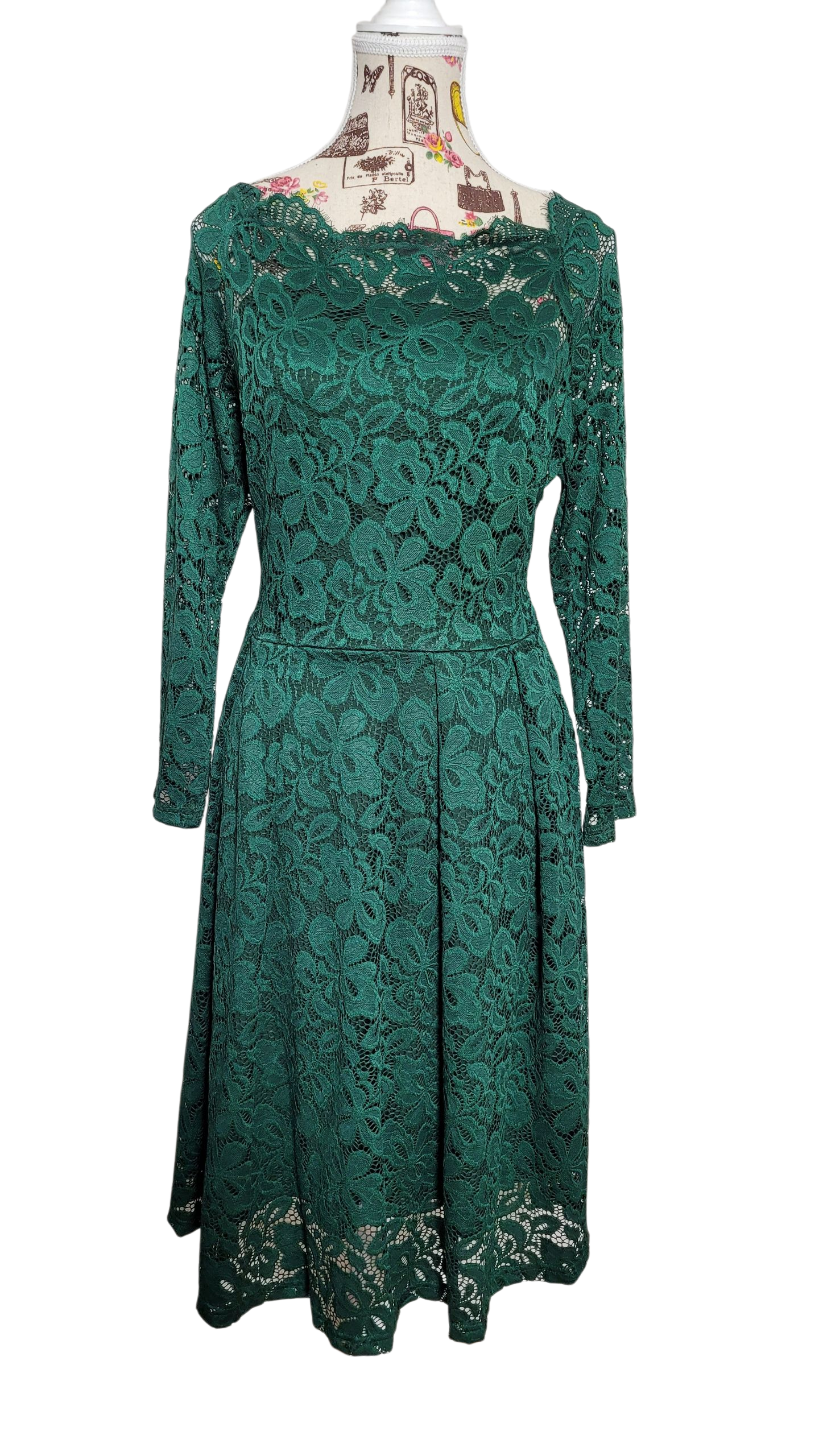 Vestido Encaje Esmeralda
