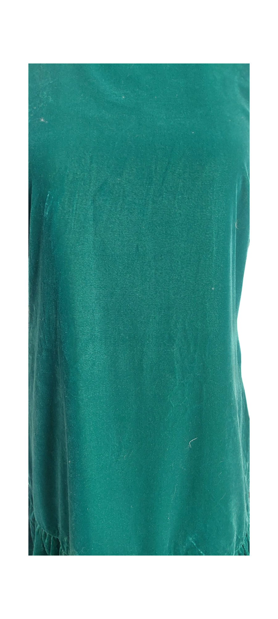 Vestido terciopelo verde