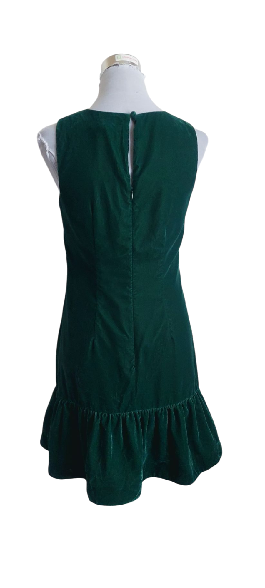 Vestido terciopelo verde