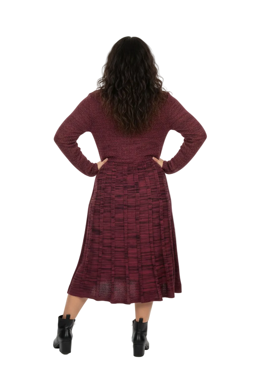 Vestido lana matizado