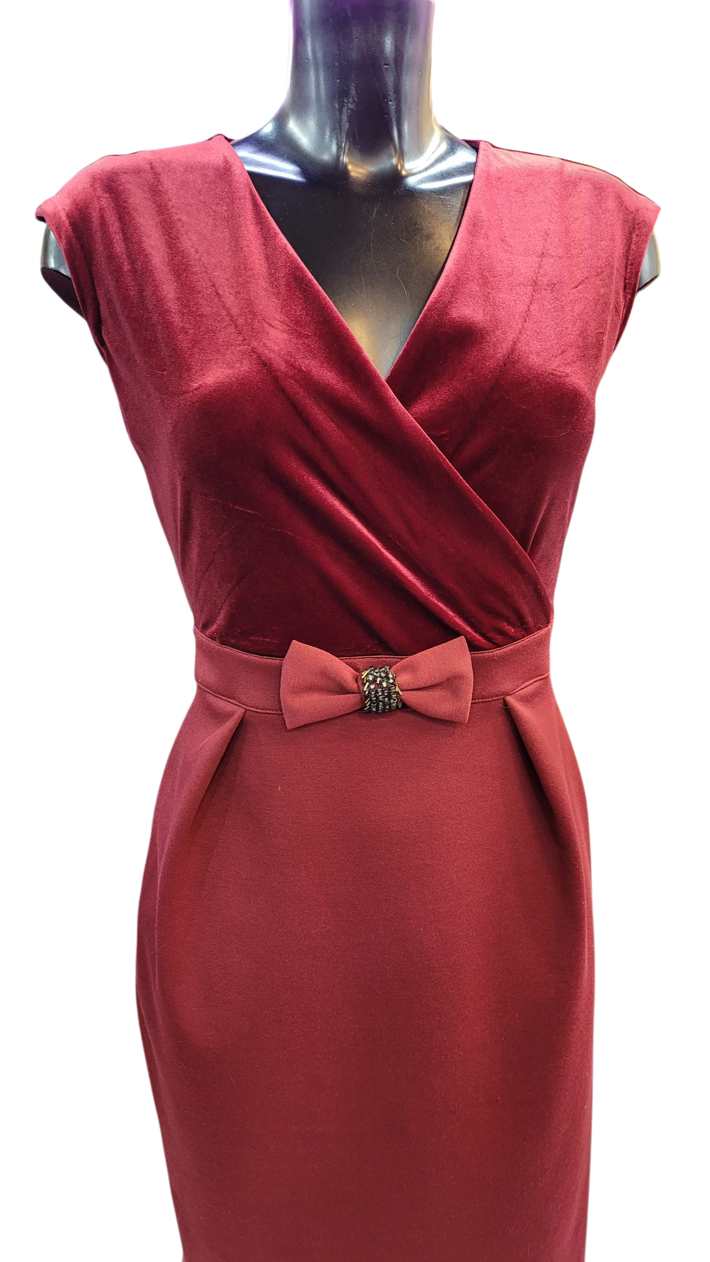 Vestido Burdeo Chic