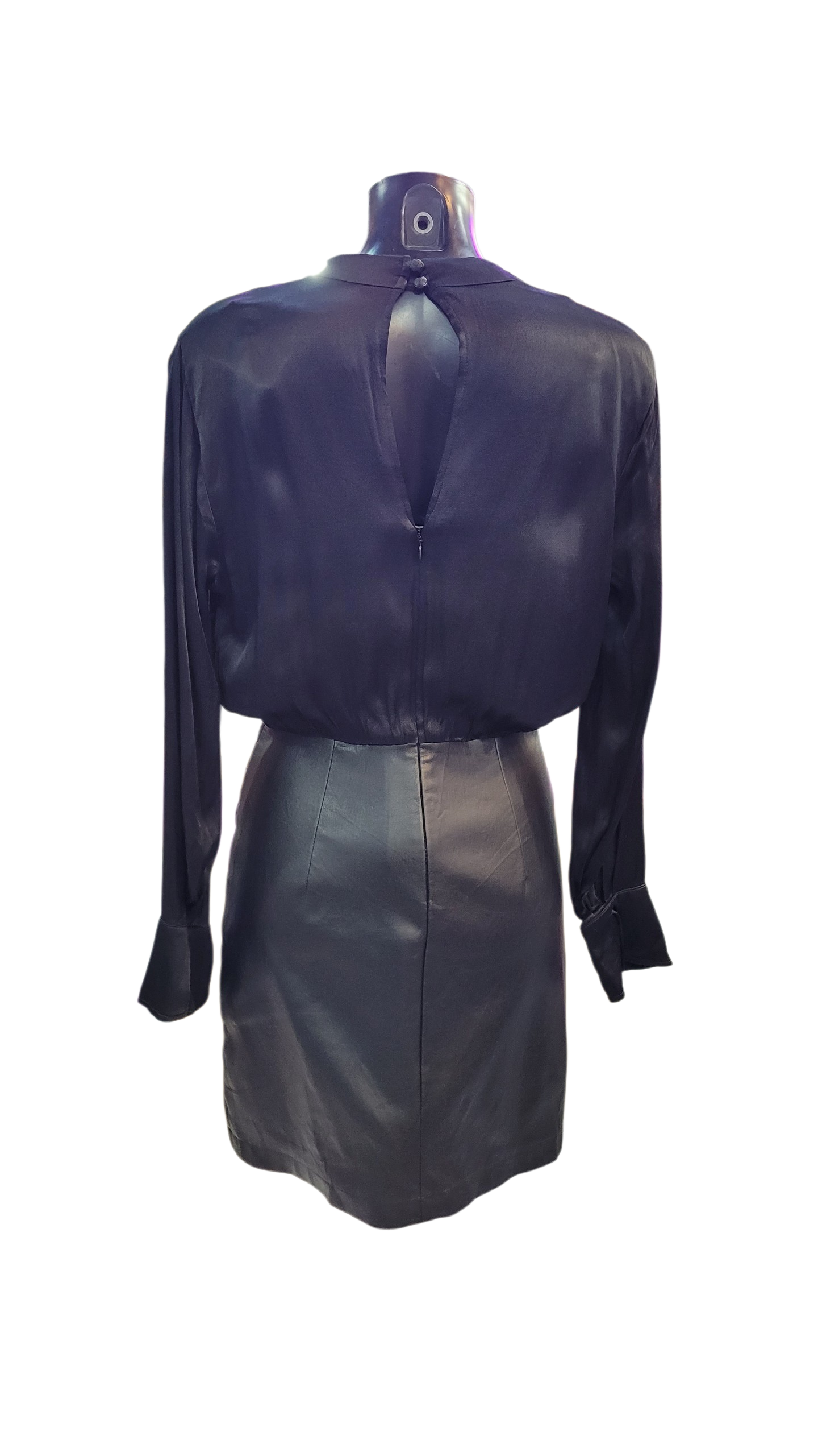Vestido Black Eco Cuero