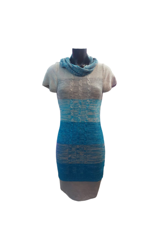 Vestido lana hilo listado
