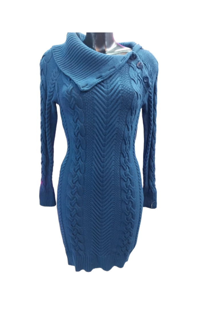Vestido Lana Turquesa