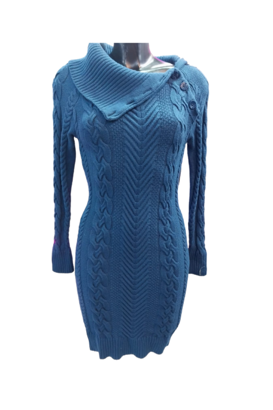 Vestido Lana Turquesa