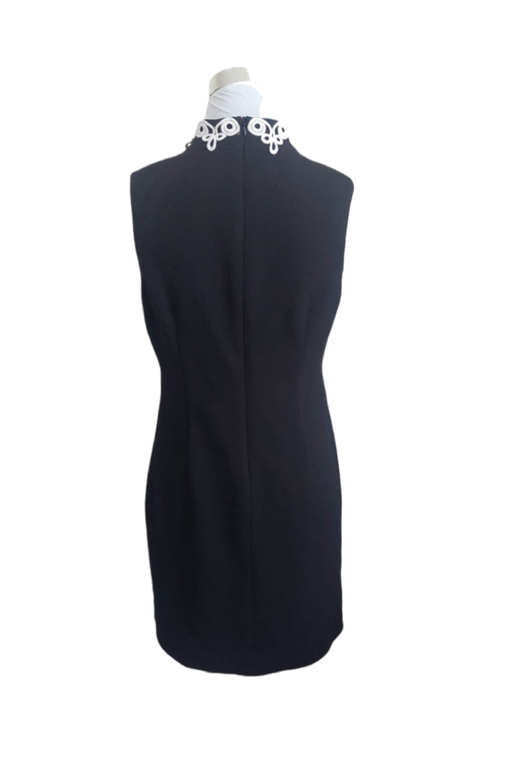 Vestido Negro Bordado