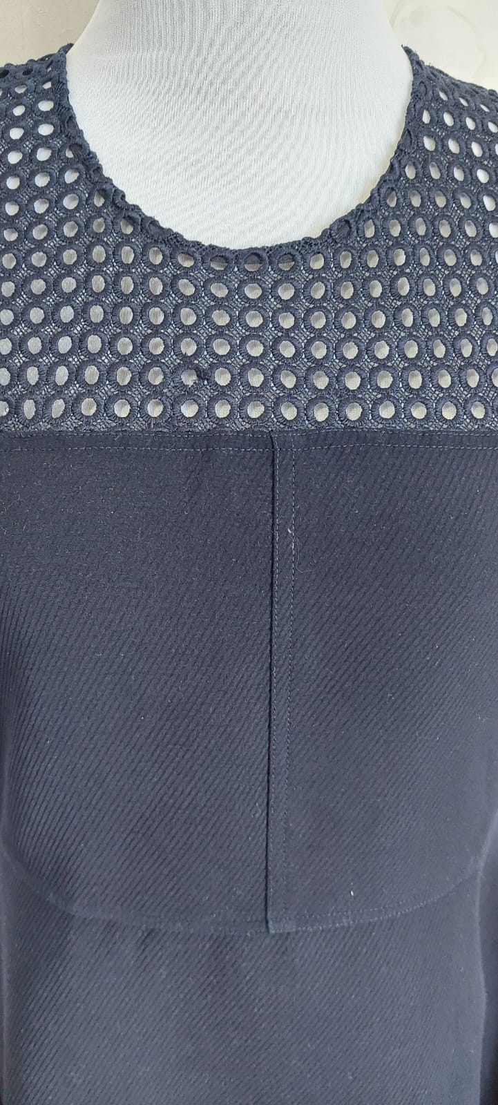 vestido azul marino clasico