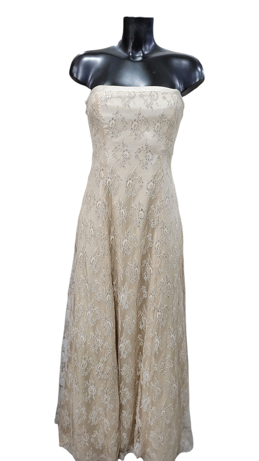 Vestido Strapless Dore