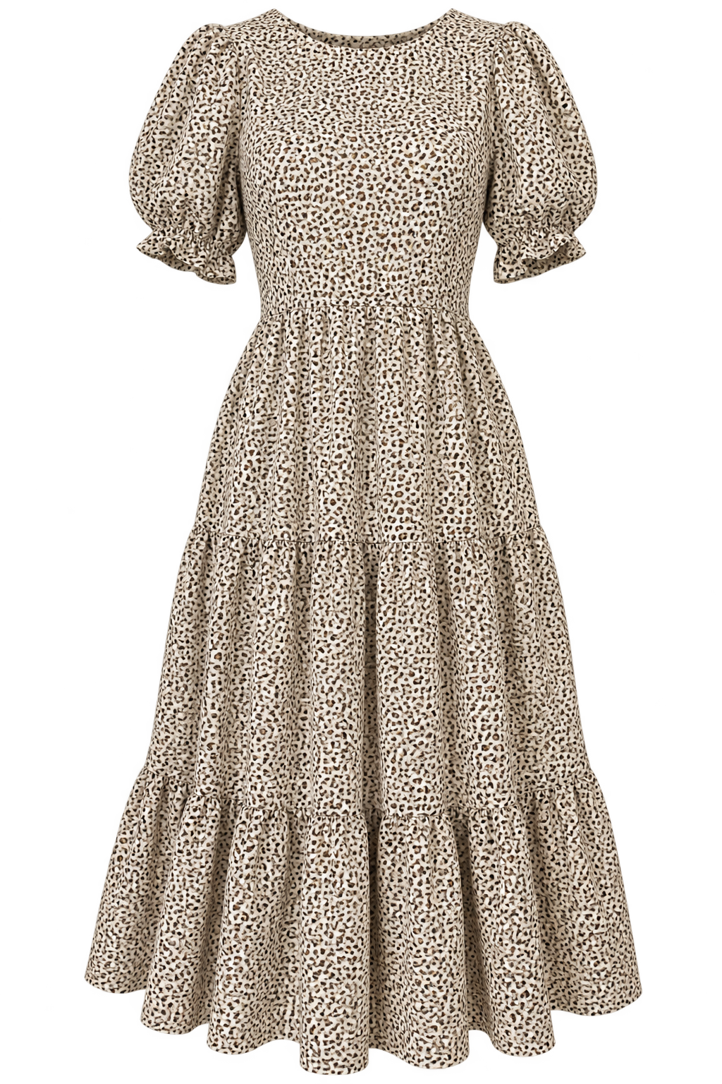 Vestido  café Print