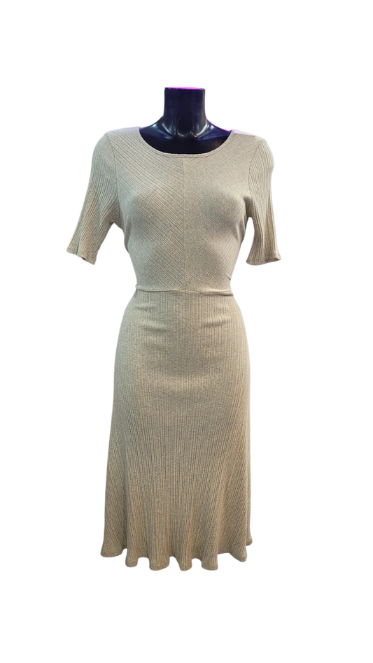 Vestido Crema Lazo