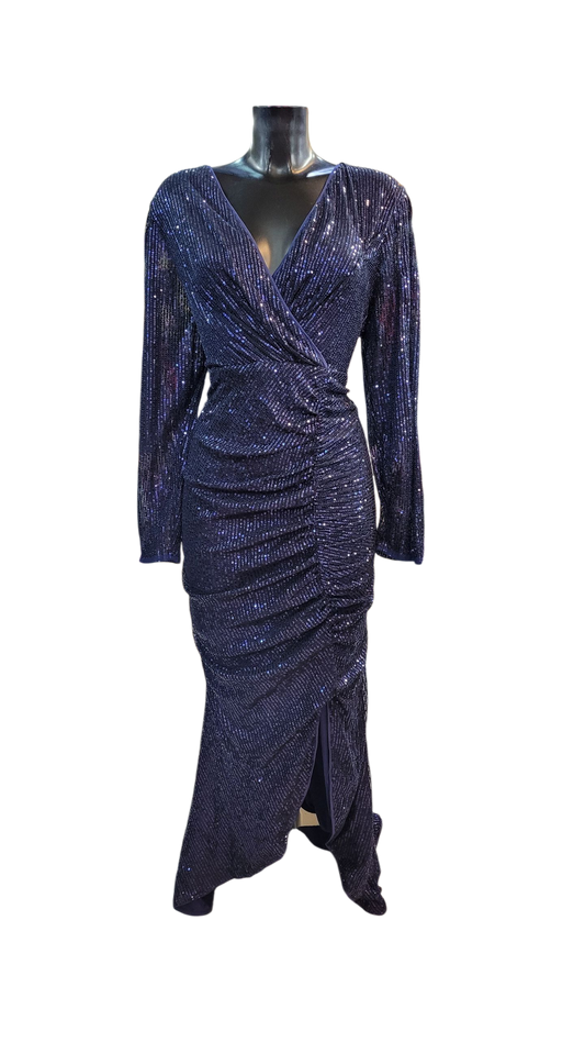 Vestido Azul Brillante