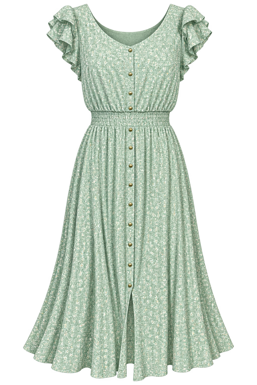 Vestido  Verde Nilo