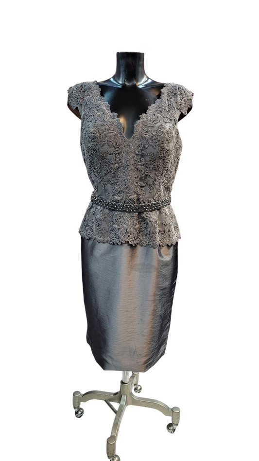 Vestido Chic Plata