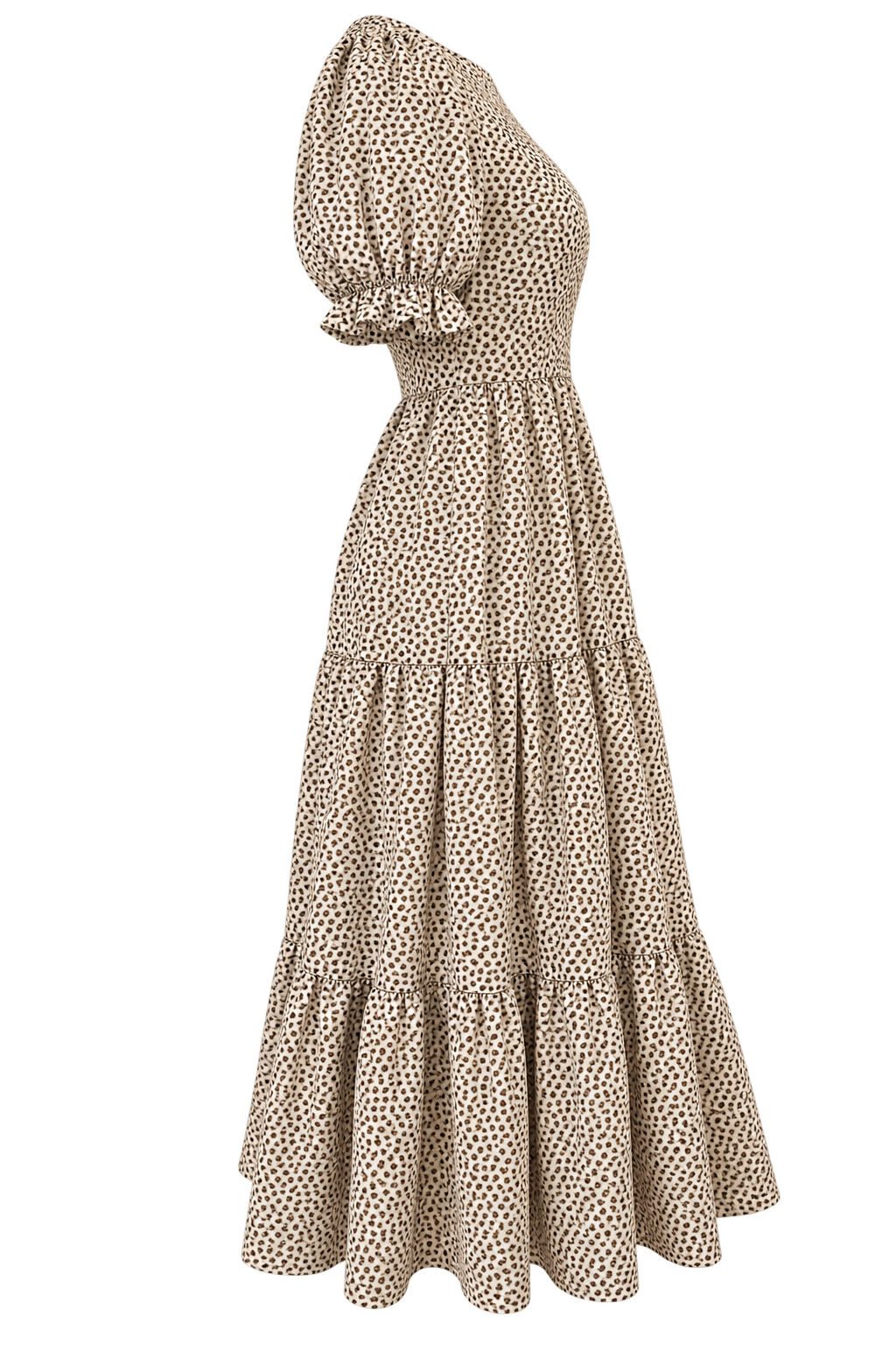 Vestido  café Print