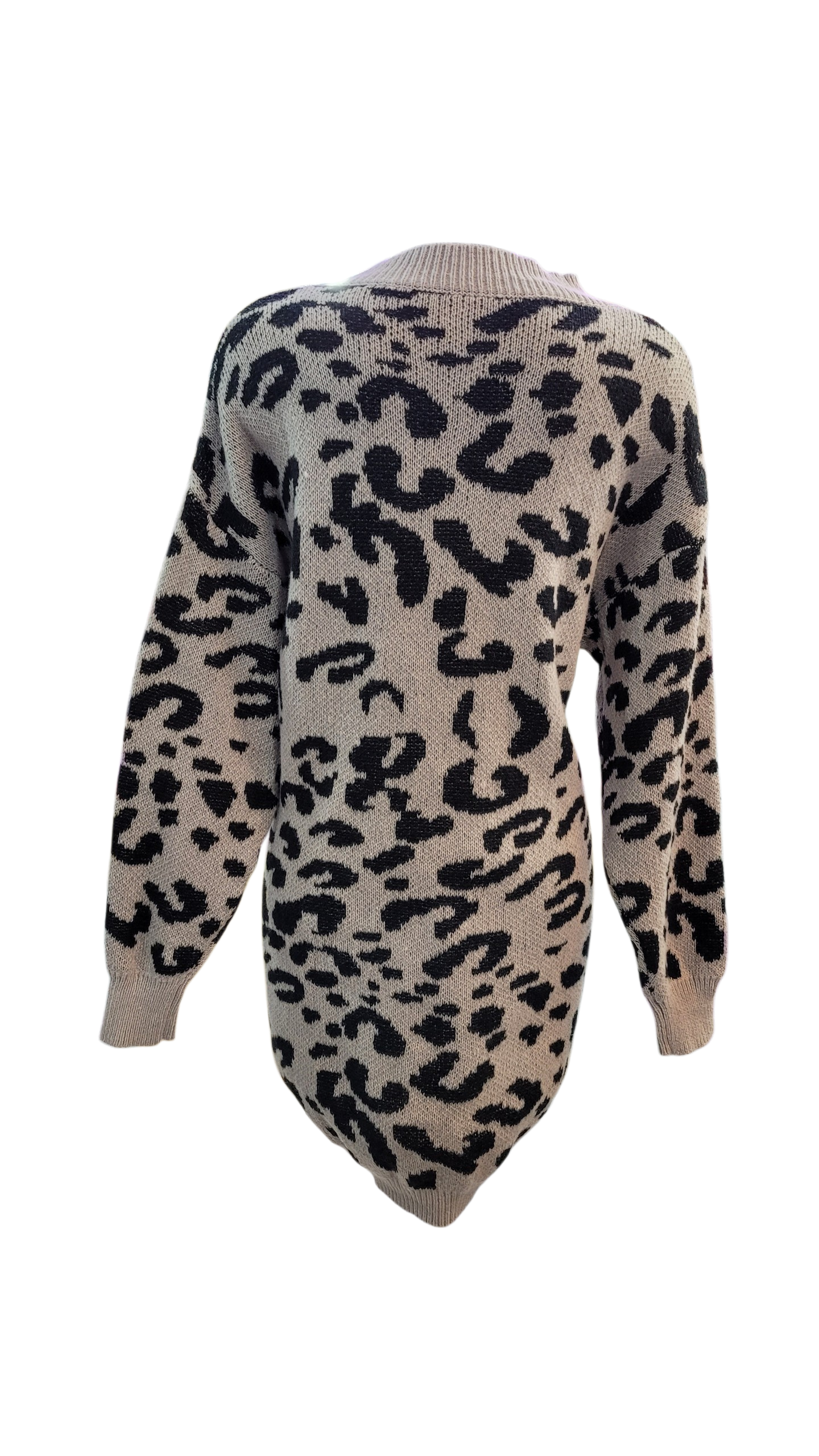 Vestido Lana Estampado